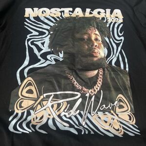 Rod Wave Nostalgia Tour Graphic TShirt Black Size M
